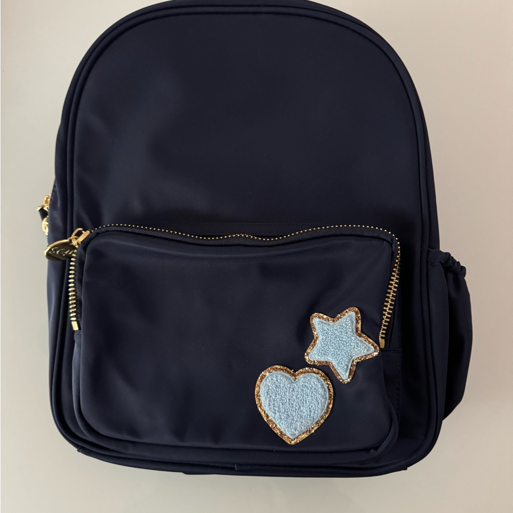 Stoney Clover Lane Navy Classic Mini Backpack with Two Patches